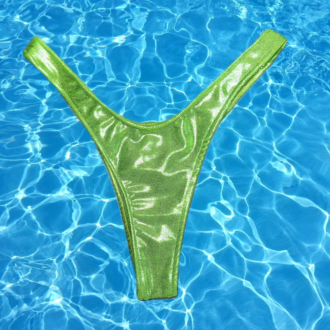 Luminous Tide High cut Thong