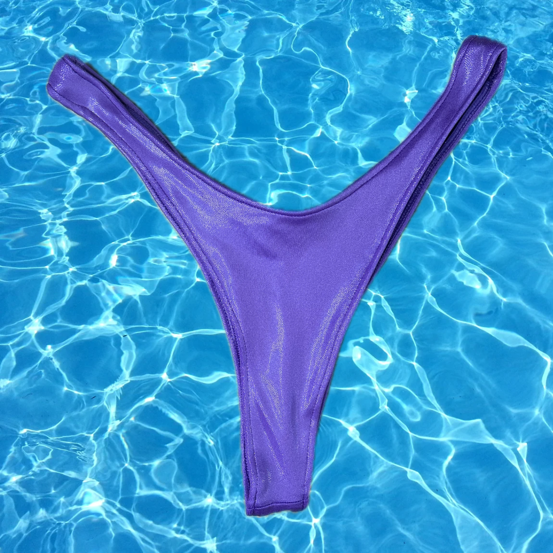 Luminous Tide High cut Thong