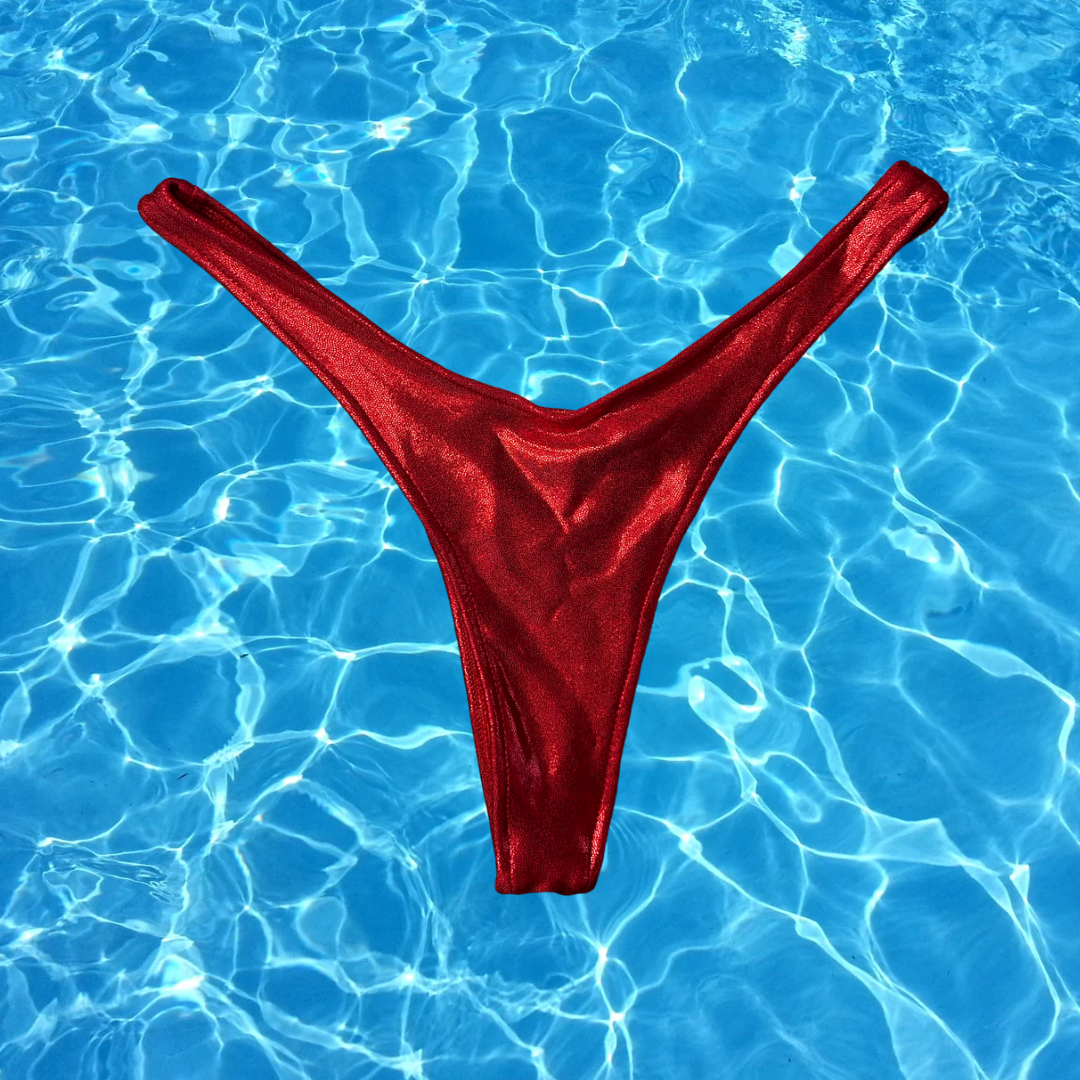 Luminous Tide High cut Thong