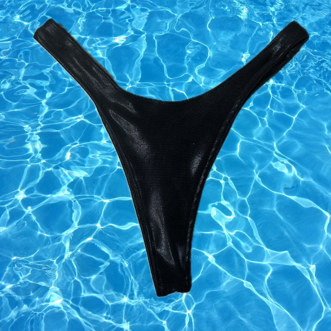 Luminous Tide High cut Thong