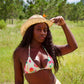 Leah Triangle Bikini Top - Printed