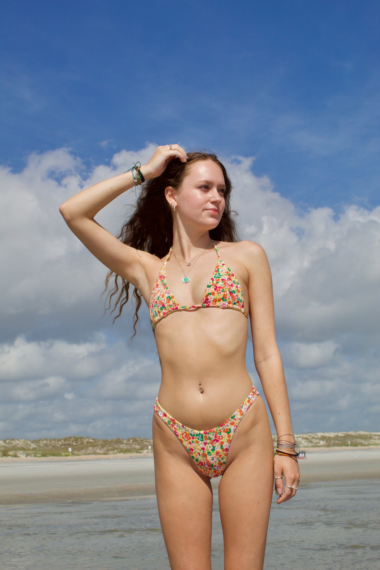 Makayla High Cut Bikini Bottoms - Printed