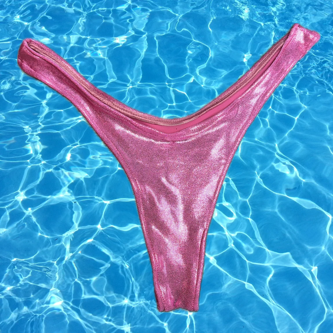Luminous Tide High cut Thong